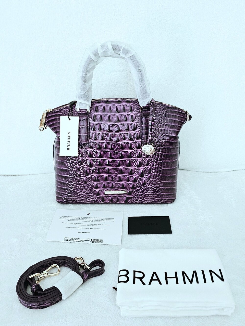 NWT Brahmin HEROIC PURPLE Duxbury